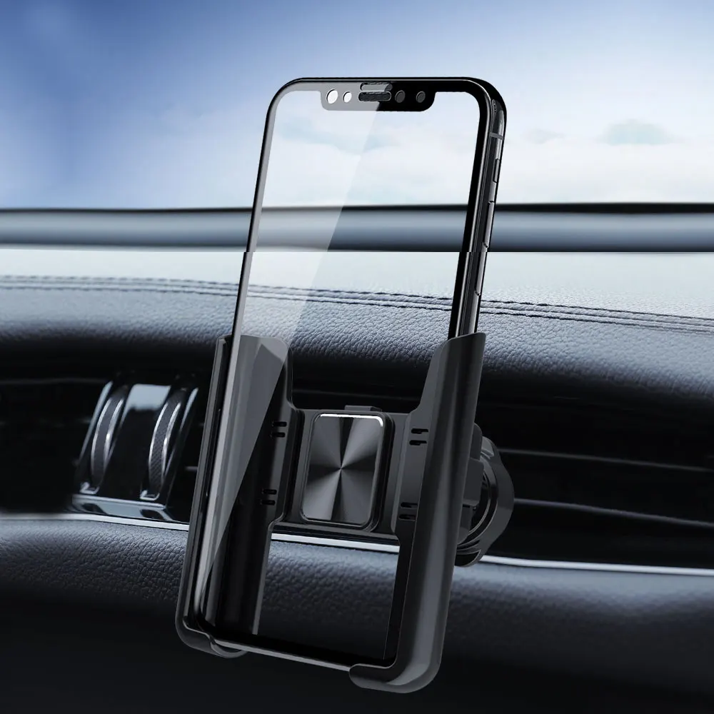Автомобильный Держатель телефона с Вращением на 360 °, Подставка для мобильного телефона, Универсальный гравитационный автоматический держатель телефона В автомобиле, крепление на вентиляционное отверстие, Поддержка GPS Изображение 1