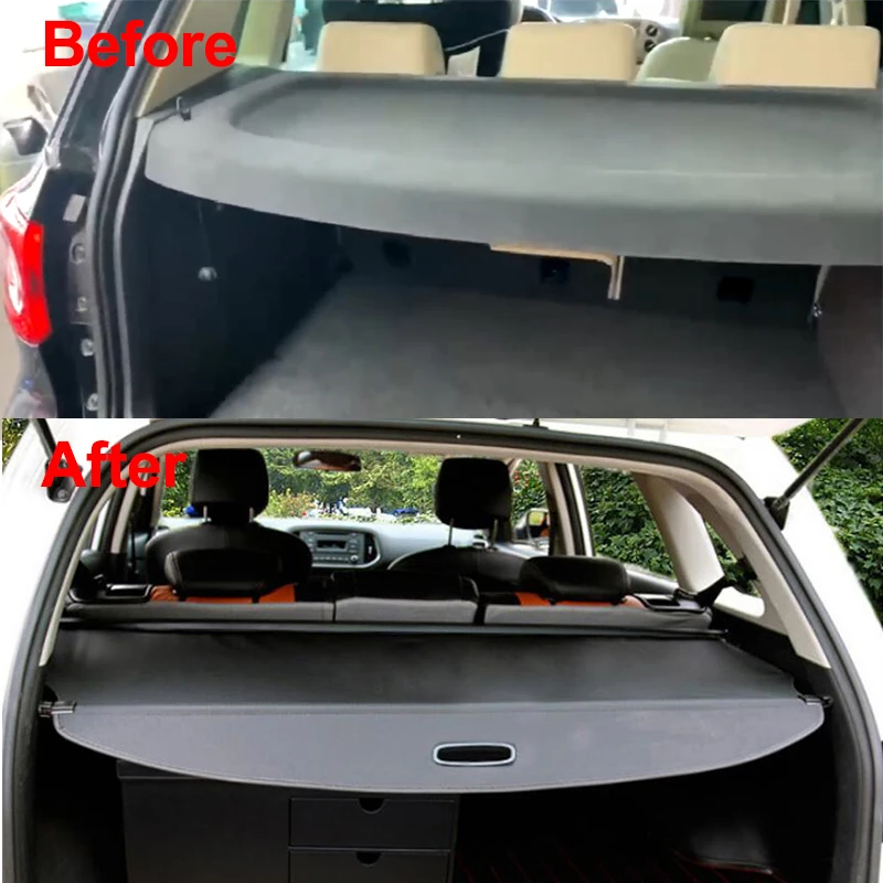 Автомобильный стайлинг для VW Tiguan 2013 2012, задняя крышка багажника, Защита от Посторонних Глаз, Аксессуары для защиты багажа, 2010-2015 Изображение 1
