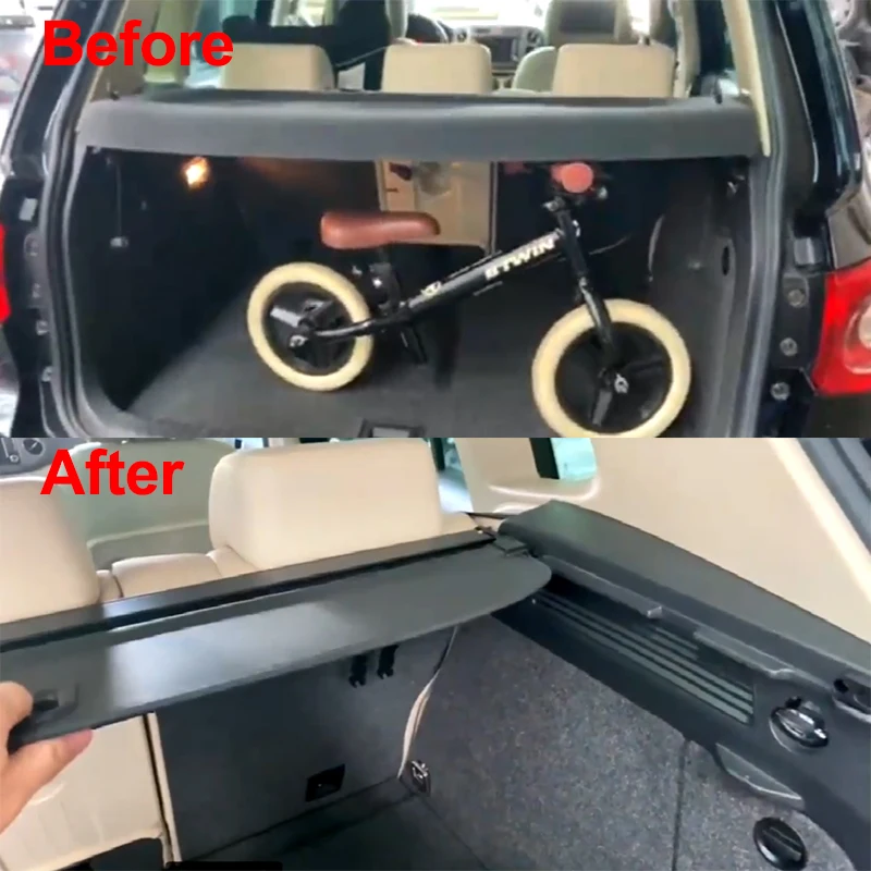 Автомобильный стайлинг для VW Tiguan 2013 2012, задняя крышка багажника, Защита от Посторонних Глаз, Аксессуары для защиты багажа, 2010-2015 Изображение 2