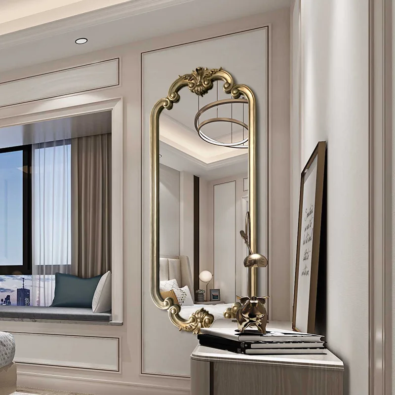 Эстетические Зеркала для ванной Комнаты, Спальни, Туалетного Столика для всего тела, Корейское Зеркало в полный рост, Украшение в Скандинавском стиле Tocador, Гостиной YYY35XP Изображение 2