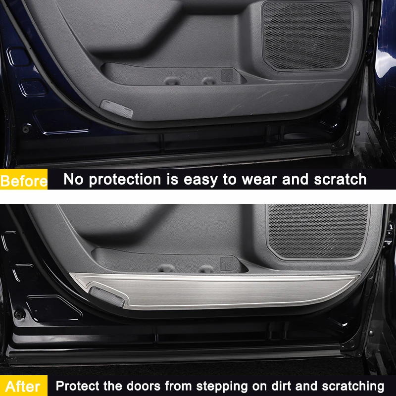 Для Toyota Sienna, Модифицированная дверная накладка из нержавеющей стали, Специальный защитный коврик, наклейка с защитой от царапин, украшение Изображение 3