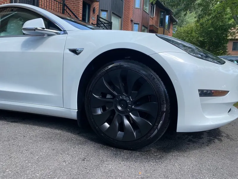 4шт Модель 3 18-Дюймовые Колпачки Ступицы для Tesla M3 Оригинальная Автомобильная Сменная Колесная Крышка Колпачок Ступицы Полное Покрытие Комплект Автомобильного Электромобиля 2022 Изображение 4