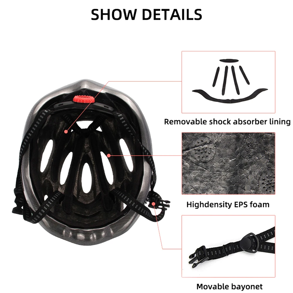 Умный велосипедный шлем DSYCAR для взрослых, беспроводной пульт дистанционного управления с перезаряжаемой USB-передней и задней светодиодной подсветкой, велосипедный шлем Изображение 4