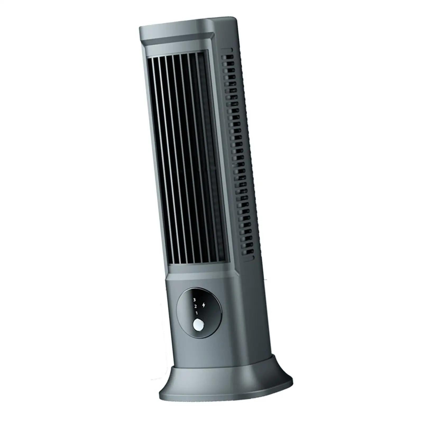 Башенный вентилятор с 3 скоростями, бесшумно регулируемый, перезаряжаемый через USB Съемный Базовый настольный вентилятор для рабочего стола Гостиная Путешествия Кемпинг Спальня Изображение 5