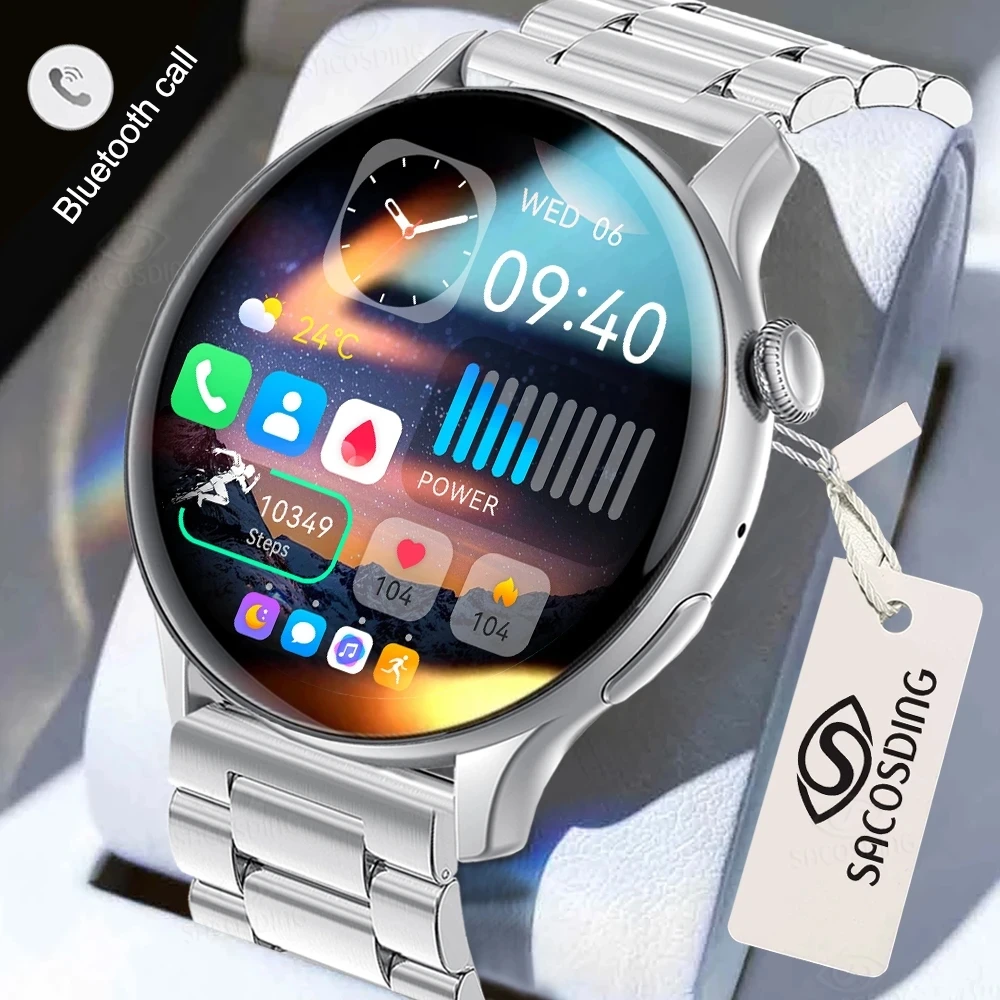 2023 Новые Смарт-часы Женские Мужские 466*466 AMOLED Экран Bluetooth Вызов Водонепроницаемые Спортивные Часы 2023 Часы с Пользовательским Циферблатом Для realme Изображение 0