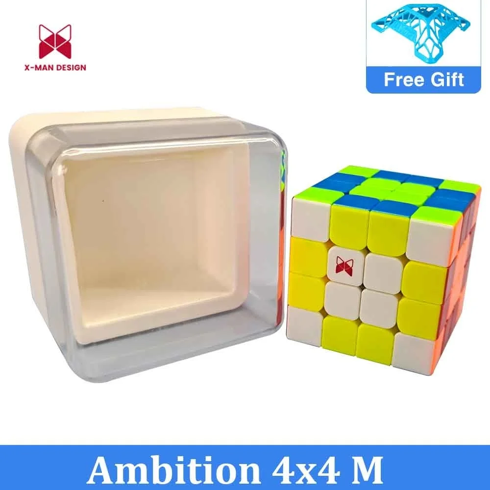 QiYi XMD Ambition 4x4 M Магнитный Волшебный Скоростной Кубик-Антистресс Игрушки-Непоседы Qiyi Ambition X-MAN 4X4 Cubo Magico Головоломка Изображение 0