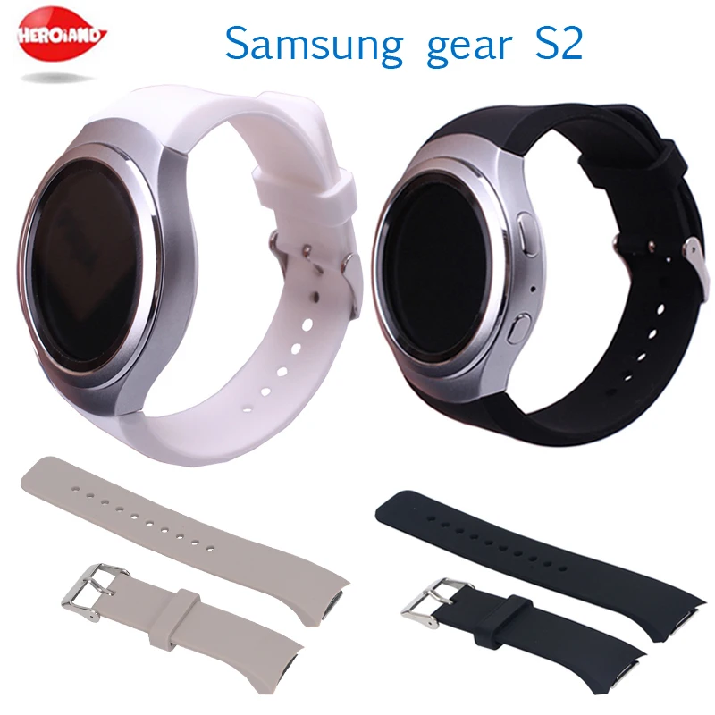 Новый ремешок для смарт-часов Samsung Gear S2, стильный силиконовый сменный ремешок SM-R720 SSGS2SS, спортивные силиконовые ремешки для часов Изображение 0