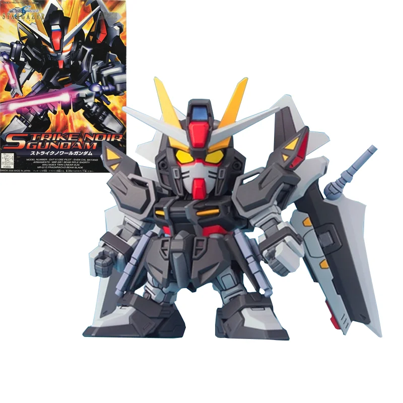 Оригинальный Подлинный SD BB 293 Strike Noir GAT-X105E Gundam Gunpla Собранная Модель Комплект Фигурка Аниме Фигурка Подарок Для Детей Изображение 0