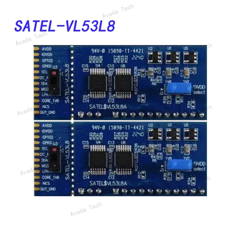 Распределительная доска Avada Tech SATEL-VL53L8 на основе датчиков времени полета серии VL53L8 Изображение 0