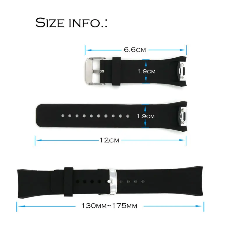 Новый ремешок для смарт-часов Samsung Gear S2, стильный силиконовый сменный ремешок SM-R720 SSGS2SS, спортивные силиконовые ремешки для часов Изображение 1