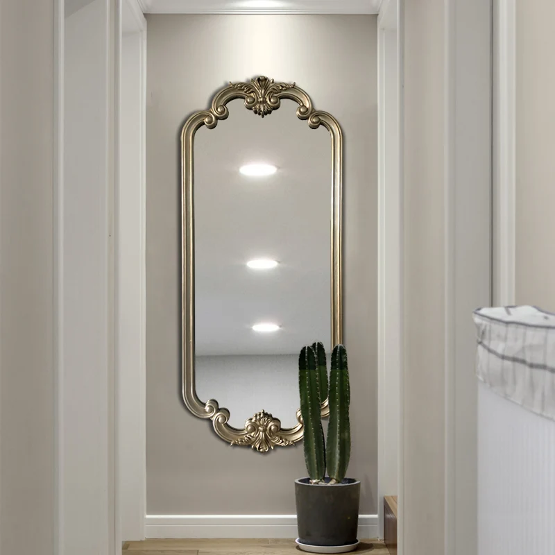 Эстетические Зеркала для ванной Комнаты, Спальни, Туалетного Столика для всего тела, Корейское Зеркало в полный рост, Украшение в Скандинавском стиле Tocador, Гостиной YYY35XP Изображение 1