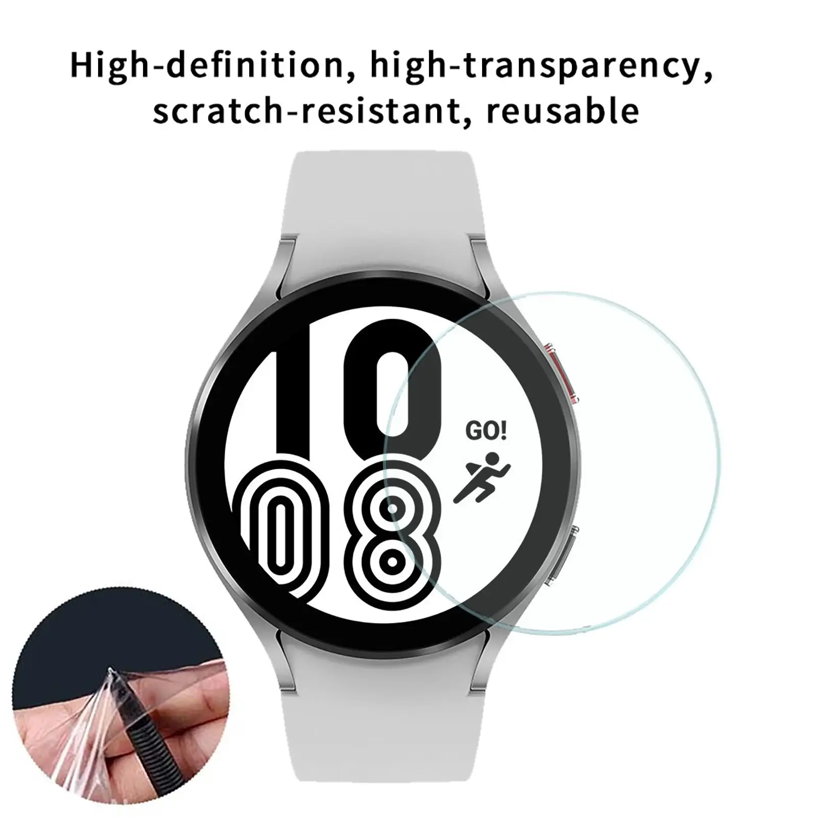 Для Samsung Galaxy Watch4 40 мм/44 мм Смарт-Часы TPU Гидрогелевая Пленка Для Защиты экрана От Царапин Изображение 2