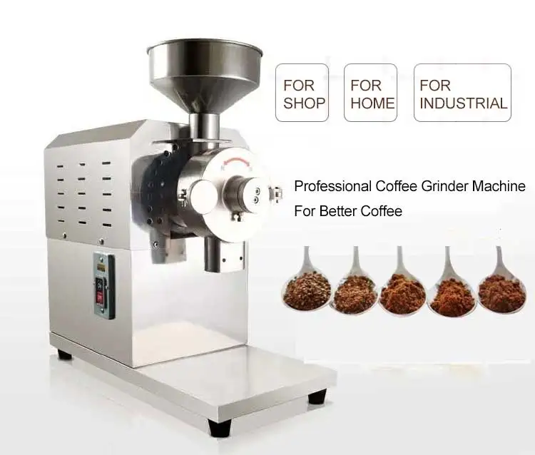 Промышленная машина для измельчения кофейных зерен кофемолка для переработки кофейных зерен Изображение 2