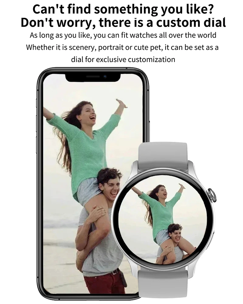 2023 Новые Смарт-часы Женские Мужские 466*466 AMOLED Экран Bluetooth Вызов Водонепроницаемые Спортивные Часы 2023 Часы с Пользовательским Циферблатом Для realme Изображение 3