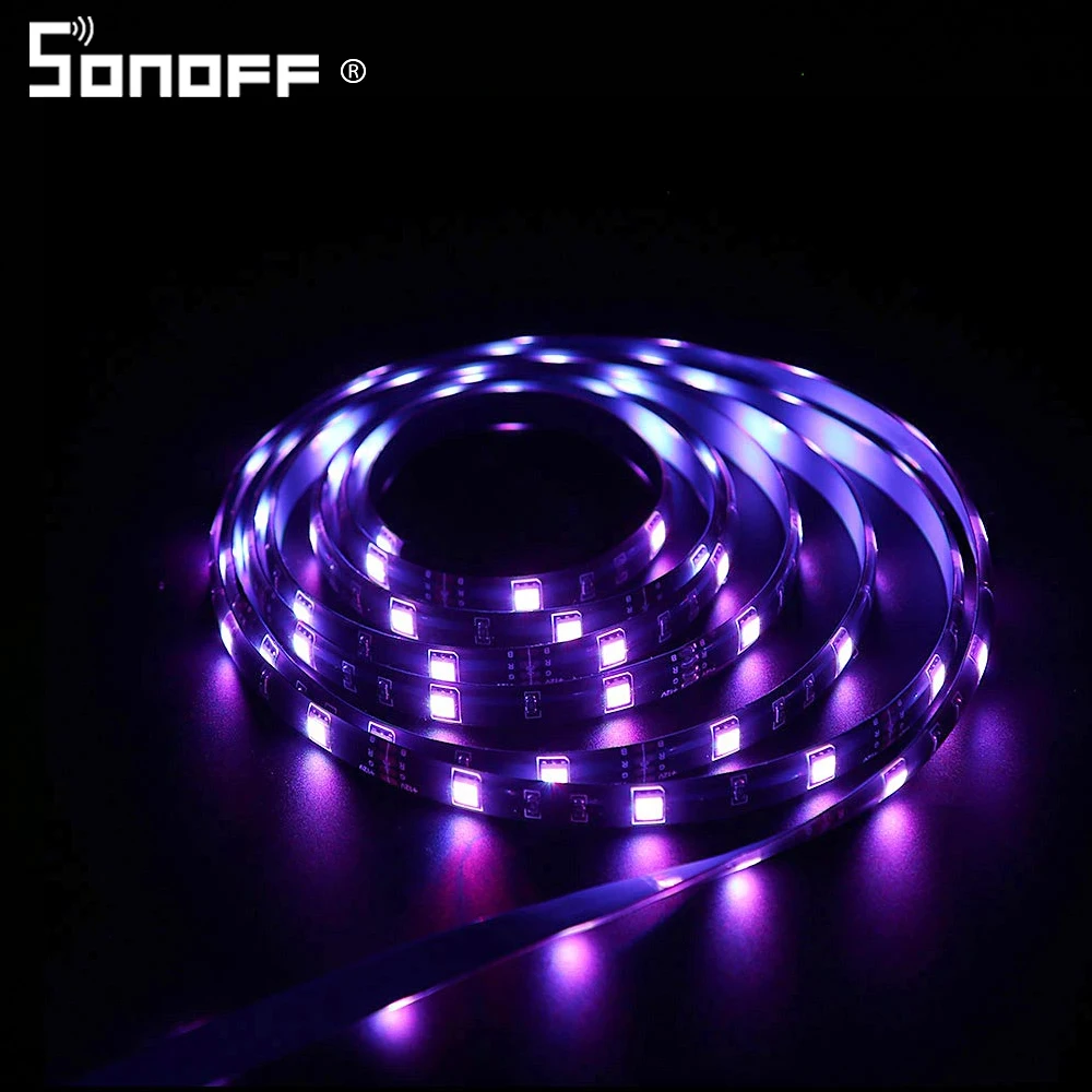 SONOFF L1 Smart LED Light 2/5 М, водонепроницаемая, с регулируемой яркостью, голосовое управление, высокая чувствительность, RGB полосы света, работа с Alexa Google Home Изображение 3