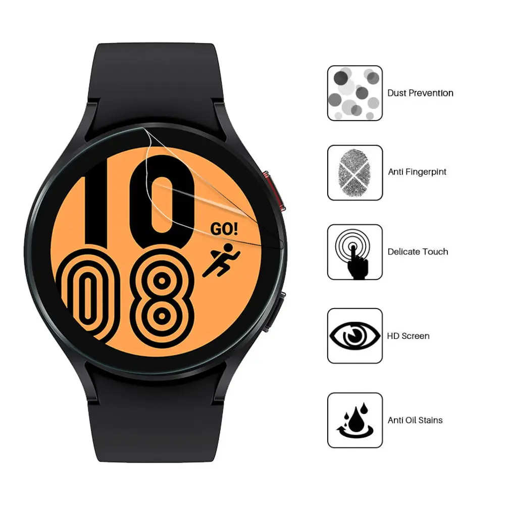 Для Samsung Galaxy Watch4 40 мм/44 мм Смарт-Часы TPU Гидрогелевая Пленка Для Защиты экрана От Царапин Изображение 3