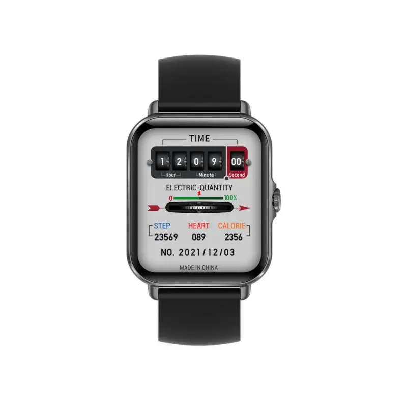 Смарт-часы с экраном 1,69 дюйма, напоминание о звонке, мужские и женские часы с диагональю 1,69 дюйма, Многофункциональные спортивные часы с пульсом и кровяным давлением Изображение 3