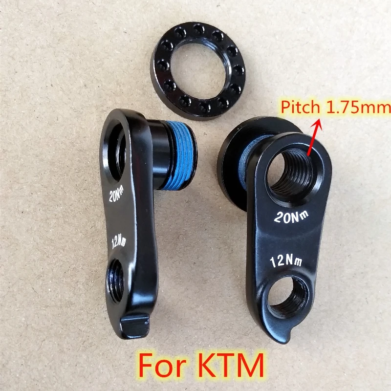 1 комплект Вешалка для велосипедного переключателя для оси KTM M12 * P1.75 KTM Myroon Prestige KTM 10-40 Bark MECH dropout рама для горного велосипеда углеродистая Изображение 4