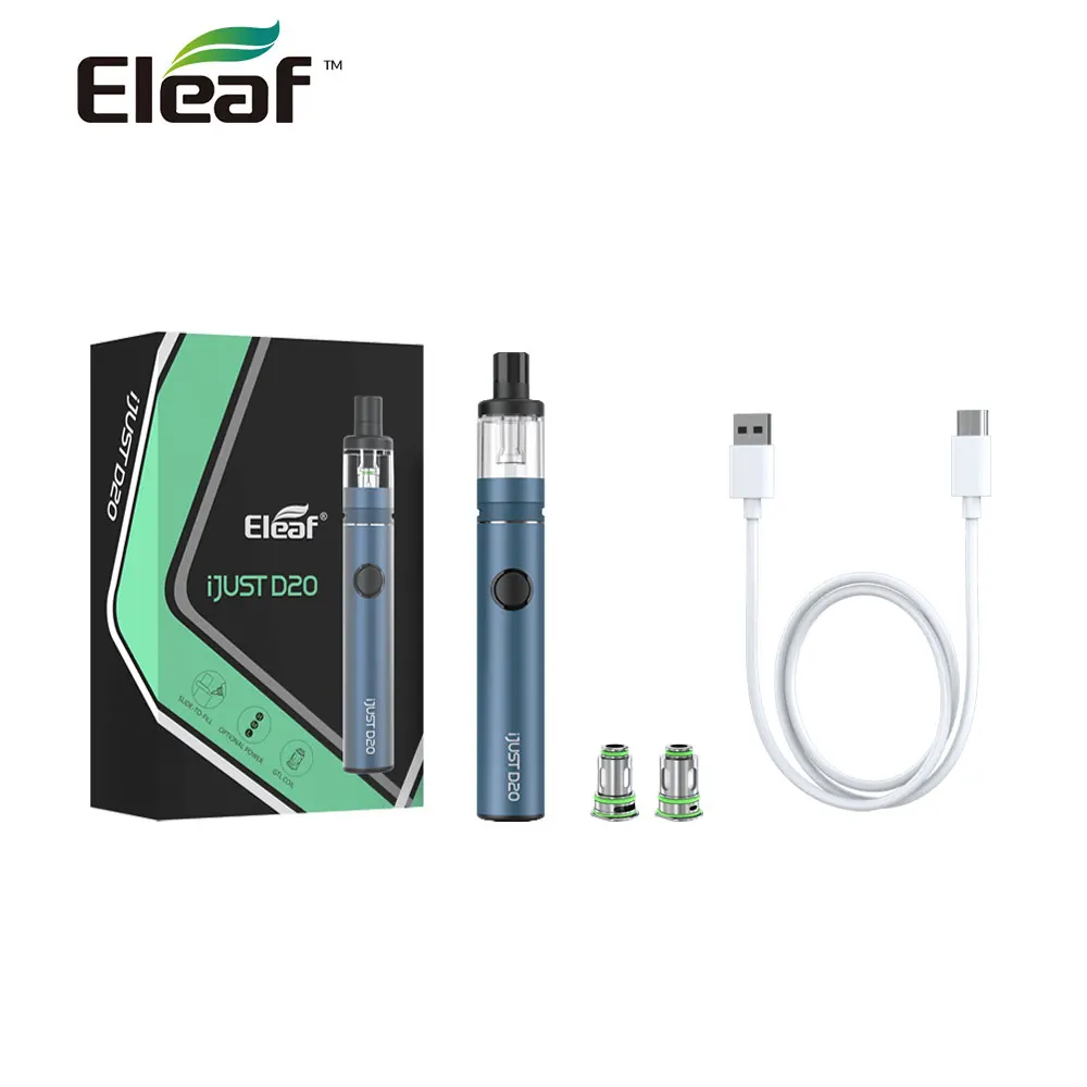 Оригинальный комплект Eleaf iJust D20, встроенный аккумулятор 1500 мАч, 30 Вт, 3 Мл, картридж с емкостью GTL, катушка для электронных сигарет, испаритель Изображение 4