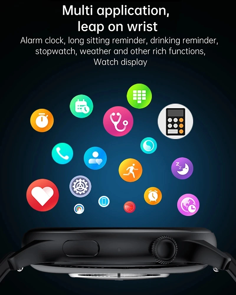 2023 Новые Смарт-часы Женские Мужские 466*466 AMOLED Экран Bluetooth Вызов Водонепроницаемые Спортивные Часы 2023 Часы с Пользовательским Циферблатом Для realme Изображение 5