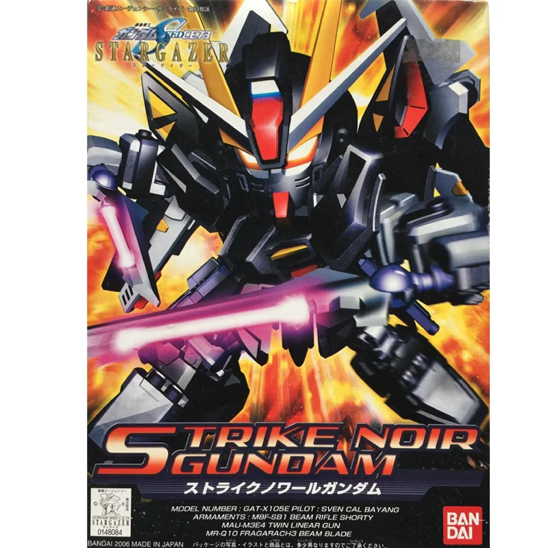 Оригинальный Подлинный SD BB 293 Strike Noir GAT-X105E Gundam Gunpla Собранная Модель Комплект Фигурка Аниме Фигурка Подарок Для Детей Изображение 5